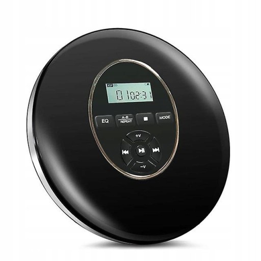 Round Style Portable Cd Player Headphone Hifi