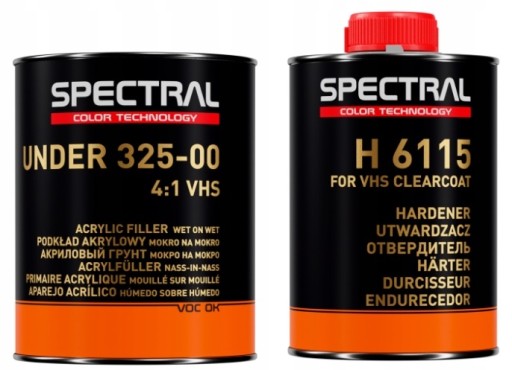 Spectral Podkład Under 325-00 4:1 VHS Mokro na Mokro Biały 1l utwardzacz