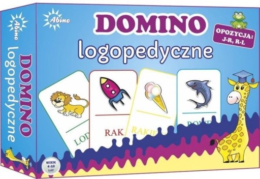 DOMINO LOGOPEDYCZNE J-R R-L ABINO ABINO