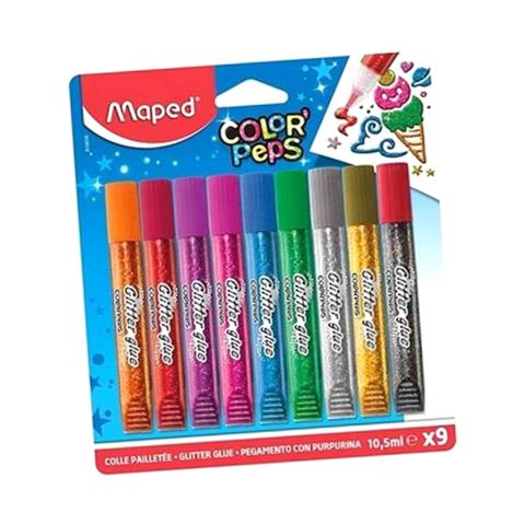KLEJ Z BROKATEM COLORPEPS 9 KOLORÓW MAPED, MAPED