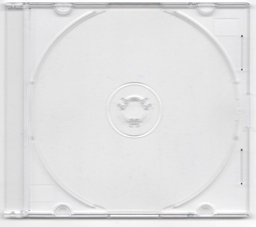 Pudełka slim case 1xCD 5mm 100 sztuk clear LUX