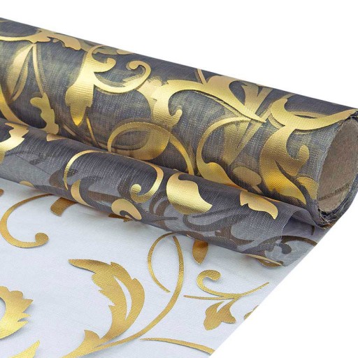ORGANZA ORGANTYNA 36cm x 9m bieżnik - srebrna
