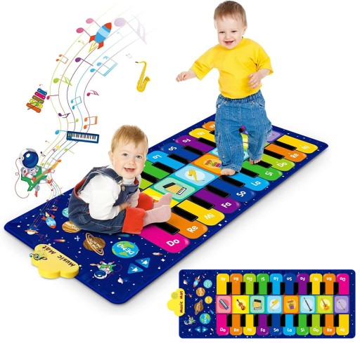 MATA MUZYCZNA TAŃCZENIA TANECZNA GRA INTERAKTYWNA DLA DZIECI 120x48cm