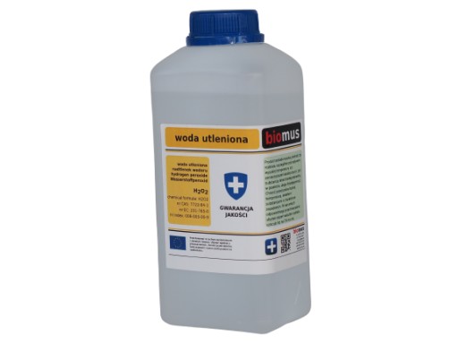 WODA UTLENIONA 3% czysta 1L BIOMUS
