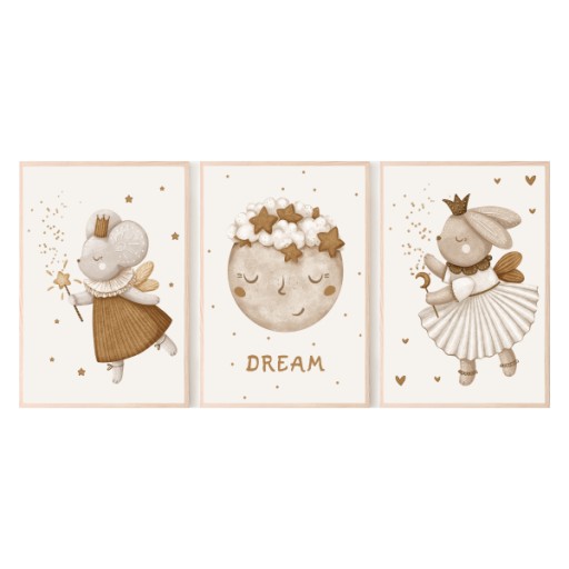 Zestaw 3 plakaty A4 Magic dreams nr.1