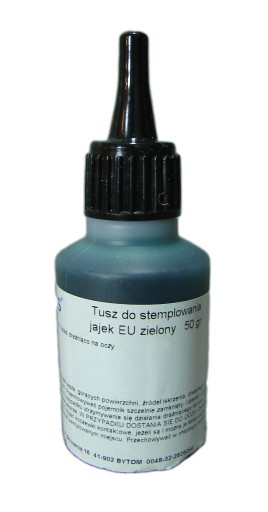 Tusz do znakowania jaj, jajek ZIELONY 50 ml