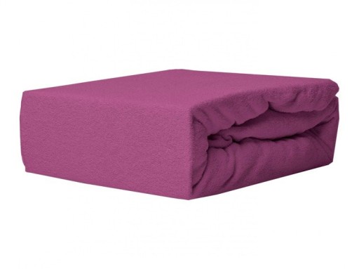 Prześcieradło FROTTE 200x220 z gumką fuksja