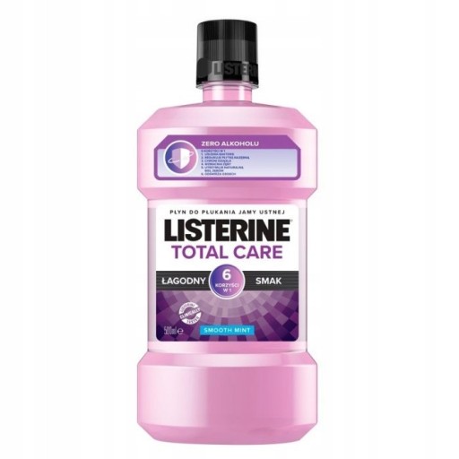 LISTERINE PŁYN DO PŁUKANIA JAMY USTNEJ 500ML TOTAL CARE ZERO