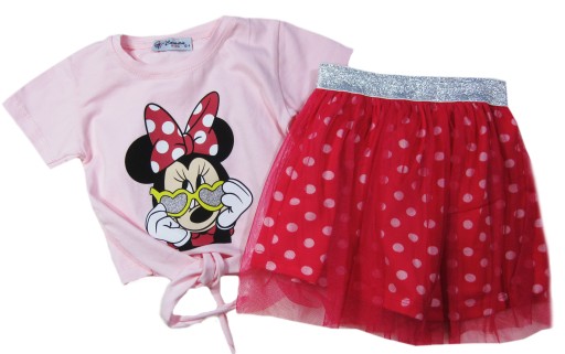 Komplet Bluzka MINNIE +Spódnica TIUL 2-pak* 98/104