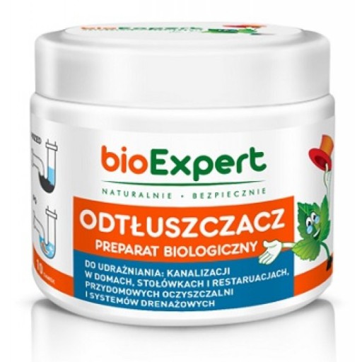 BIOEXPERT sypki preparat biologiczny odtłuszczacz do kanalizacji 250 g