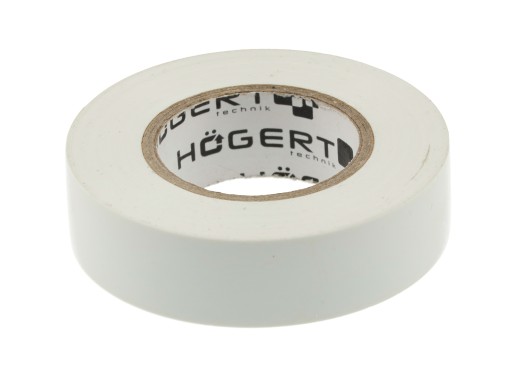 HOGERT Taśma izolacyjna PVC biała 20m HT1P285
