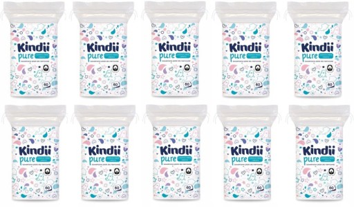 CLEANIC KINDII PŁATKI KOSMETYCZNE NIEMOWLĄT 10x60