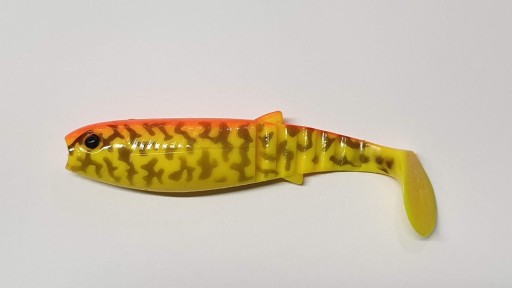 SAVAGE GEAR CANNIBAL SHAD Burbot Golden Amb 12,5cm