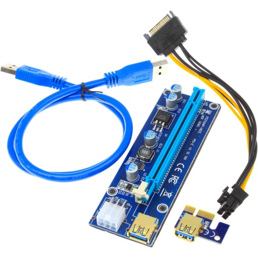 RISER PCI-EXPRESS PCI-E 1x-16x USB 3.0 / VER 009S