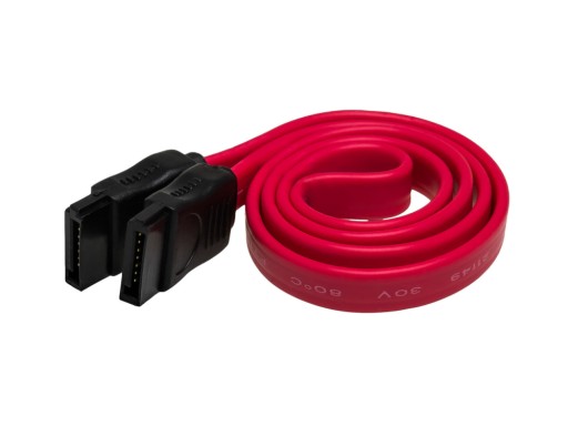 Kabel przewód do dysków SATA wtyk - wtyk 50cm 9503
