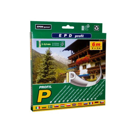 Uszczelka do okien GUM-SILL profil P 6m biała/brąz