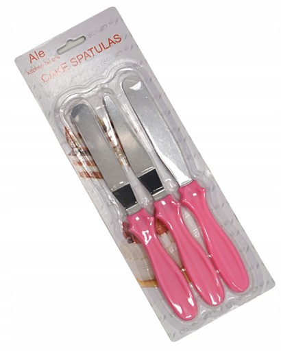 ZESTAW SZPATUŁEK CUKIERNICZYCH DO CIAST - 3 SZT