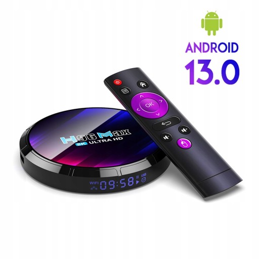 Odtwarzacz multimedialny Dekoder TV 4K Android 13