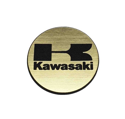 Naklejka Emblemat KAWASAKI złota 60mm