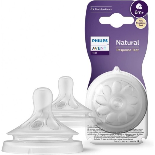 AVENT Smoczek Natural Response 2szt kaszka 6m+