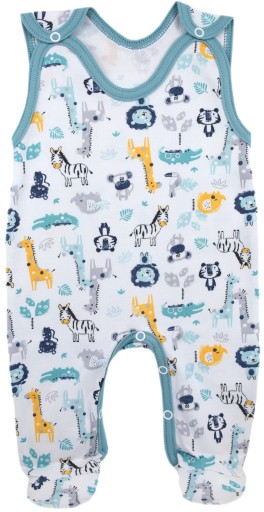 ŚPIOCHY NIEMOWLĘCE ŚPIOSZKI BAWEŁNIANE ROZPINANE r.74 LITTLE JUNGLE /58/