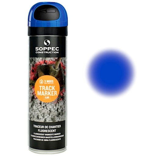 FARBA GEODEZYJNA SPRAY SOPPEC TRACK MARKER BLUE