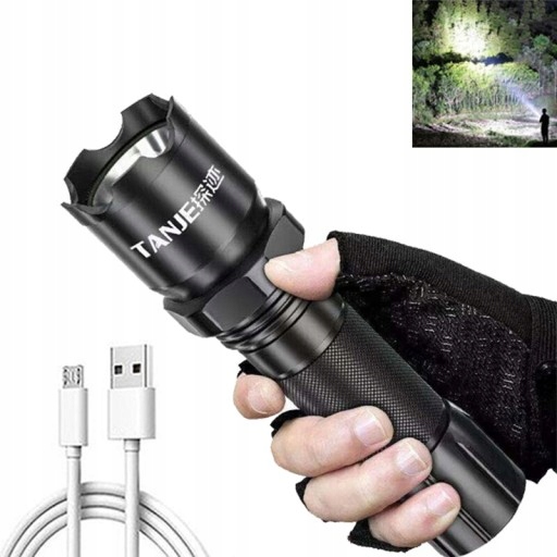 Powerful LED Flashlight Strong Bright Aluminum
