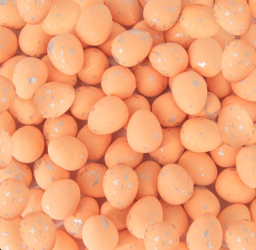 BRZOSKWINIOWE JAJKA NAKRAPIANE 2CM 100 SZTUK POMARAŃCZ WIELKANOC JAJECZKA