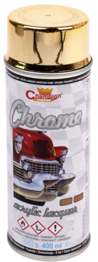 CHAMPION SPRAY SUPER CHROM ZŁOTY ACRYLIC 400 ML