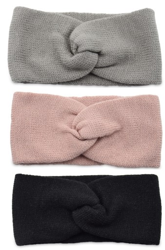ZESTAW OPASKA NA GŁOWĘ DO WŁOSÓW TURBAN MIĘKKA WĘZEŁ CIEPŁA JESIENNA ZIMOWA