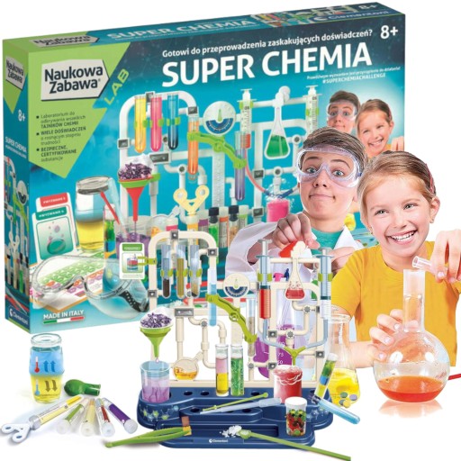 SUPER CHEMIA ZESTAW NAUKOWA ZABAWA CLEMENTONI