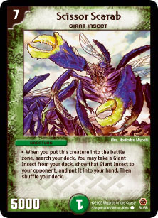 *DM-05 DUEL MASTERS - SCISSOR SCARAB - !!!