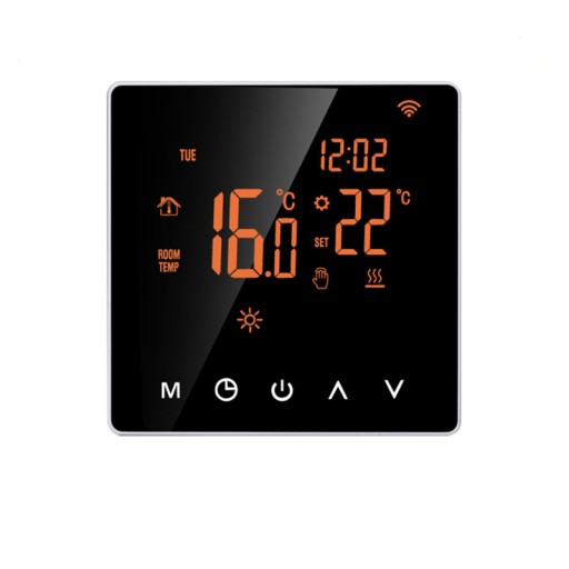 Termostat Tuya Inteligentny sterownik ogrzewania podłogowego WIFI 16A LCD