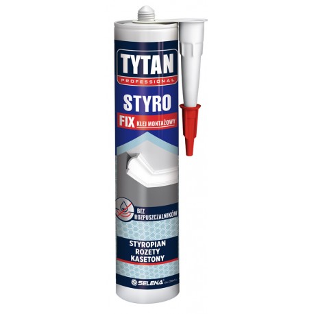KLEJ MONTAŻOWY DO STYROPIANU 290ML BIAŁY MOCNY