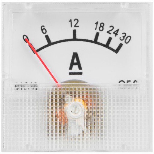 Miernik analogowy amperomierz 30A + bocznik mini