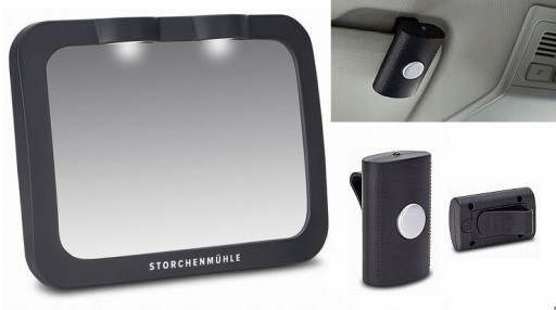 Storchenmühle lusterko do auta ze światłem LED