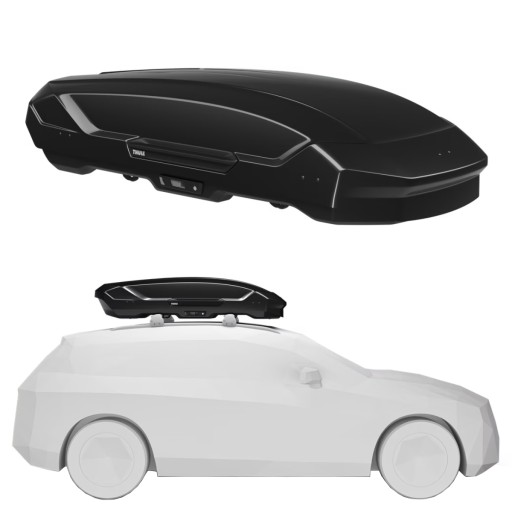 BOX DACHOWY THULE MOTION 3 XL BLACK GLOSSY Z CZARNYM POŁYSKIEM 500 L