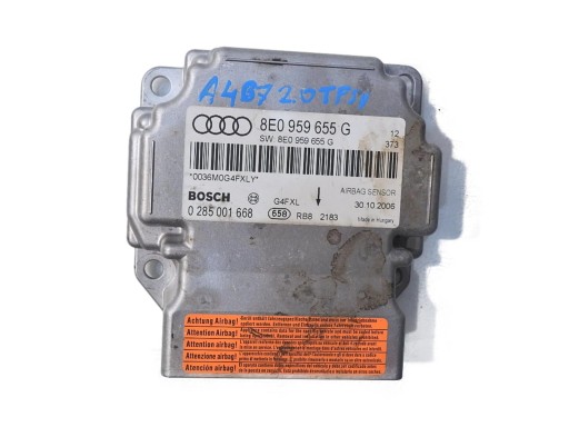 SENSOR AIR BAG AIRBAG AUDI A4 B7 8E0959655G 0285001668
