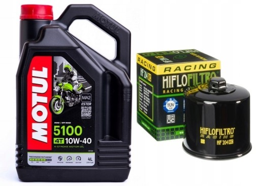 OLEJ MOTUL 10W40 4T 5100 4L + HF 204RC
