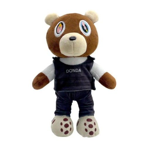 MASKOTKA NIEDŹWIEDŹ KANYE DROPOUT BEAR PLUSZ 30CM