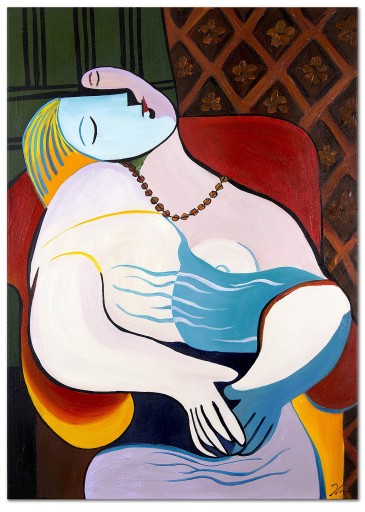 Obraz ręcznie malowany Płótno na blejtramie Pablo Picasso Le Rêve 50x70