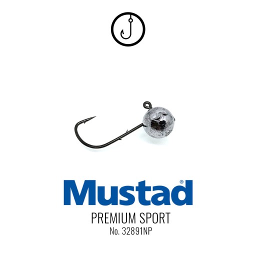 Główki jigowe HAK 2 MUSTAD |ZADZIORY| 5szt | 1,5g