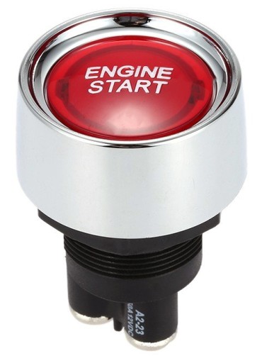 PRZYCISK 12V 50A ENGINE START ZAPŁONU STOP LED