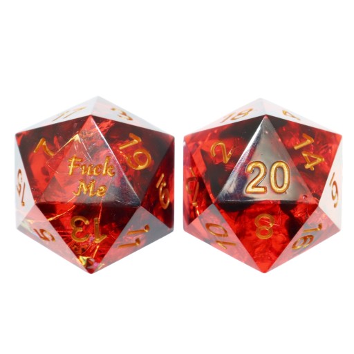 KOSTKA RPG FUCK ME KOŚĆ DWUDZIESTOŚCIENNA K20