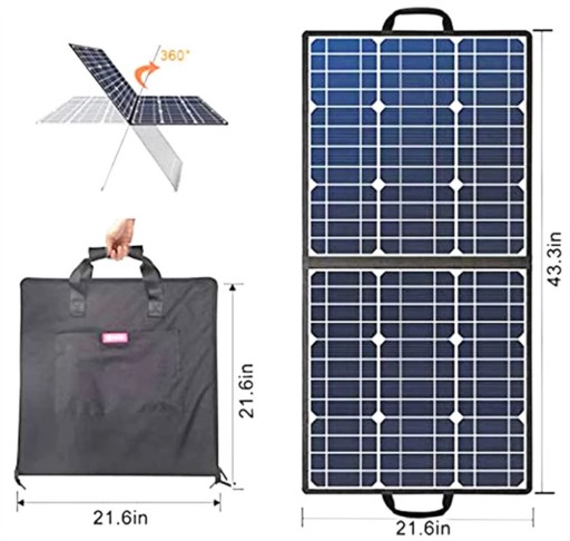 ŁADOWARKA SŁONECZNA PANEL SOLARNY FlashFish18V100W