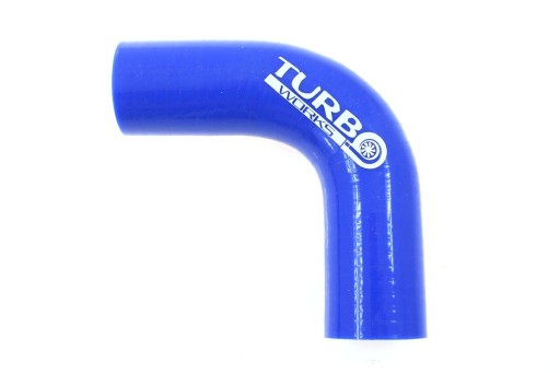 Kolanko silikonowe 90st TurboWorks Blue 30mm Niebi