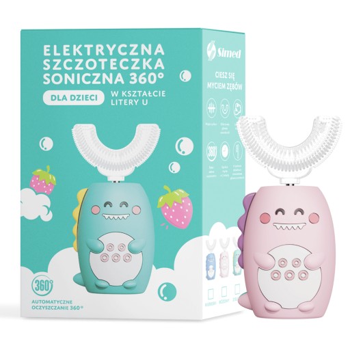 Szczoteczka soniczna 360 dla dzieci–360 U-shape ,Prezenty dla dzieci