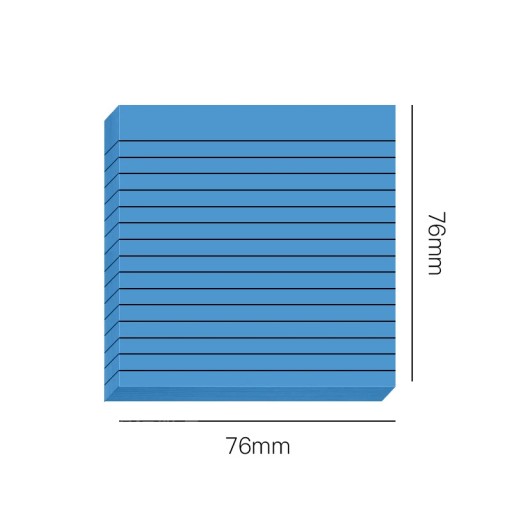 30/50 Sheets Gradient Transparent Sticky Notes Waterproof Horizontal Line I