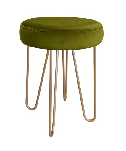 Taboret Venus HAIRPIN noga złota BL75