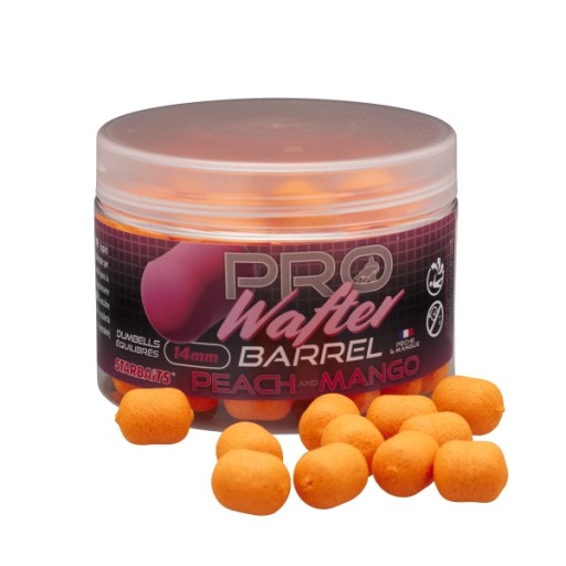 Starbaits Probiotic Peach & Mango Barrel Wafter 14mm 50g